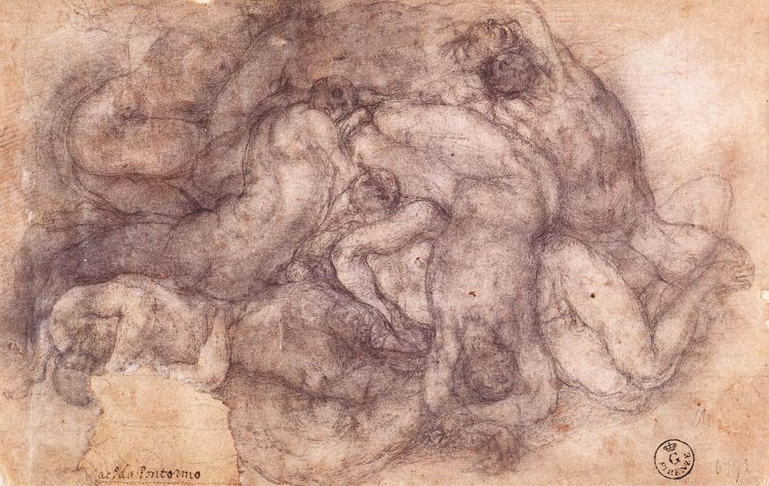 WikiOO.org - Енциклопедия за изящни изкуства - Живопис, Произведения на изкуството Jacopo Carucci (Pontormo) - Group of the Dead