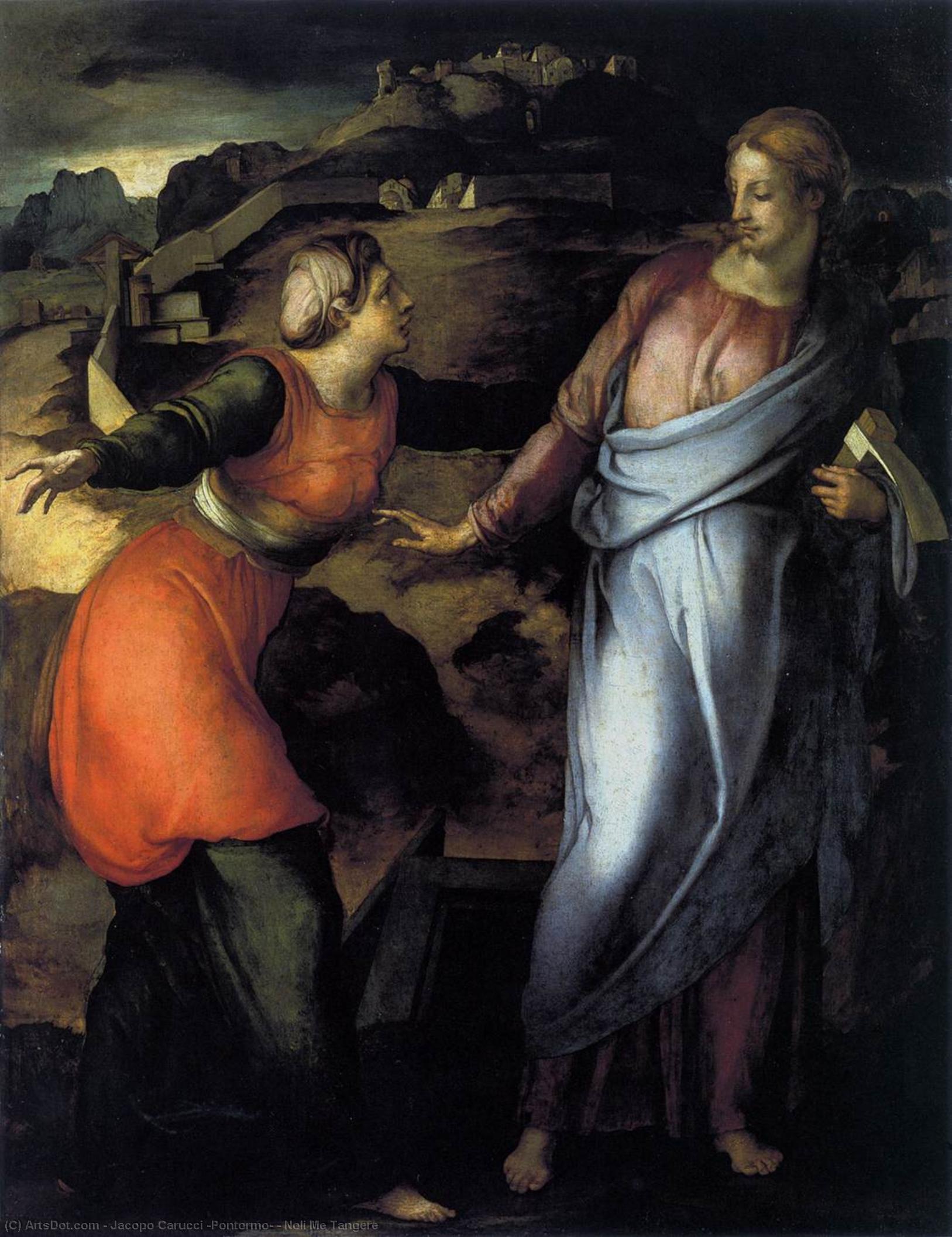 WikiOO.org - Εγκυκλοπαίδεια Καλών Τεχνών - Ζωγραφική, έργα τέχνης Jacopo Carucci (Pontormo) - Noli Me Tangere