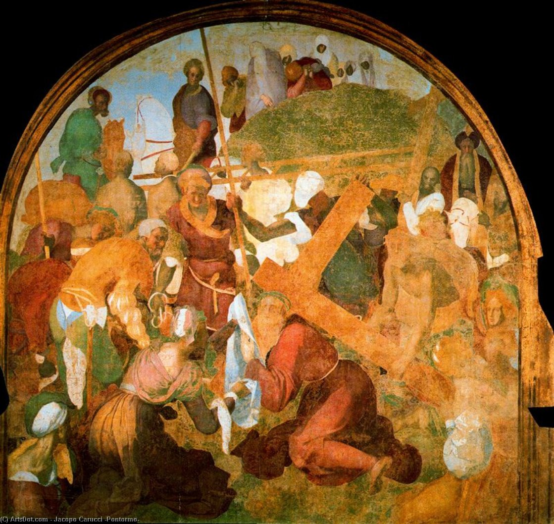 Wikioo.org - สารานุกรมวิจิตรศิลป์ - จิตรกรรม Jacopo Carucci (Pontormo) - The Ascent to Calvary