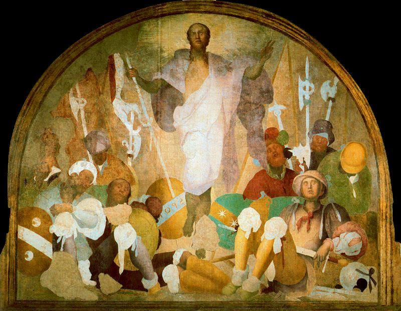 WikiOO.org - Енциклопедия за изящни изкуства - Живопис, Произведения на изкуството Jacopo Carucci (Pontormo) - The Resurrection of Christ