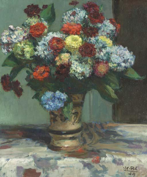 WikiOO.org - Encyclopedia of Fine Arts - Malba, Artwork Jacques-Emile Blanche - Bouquet of Flowers