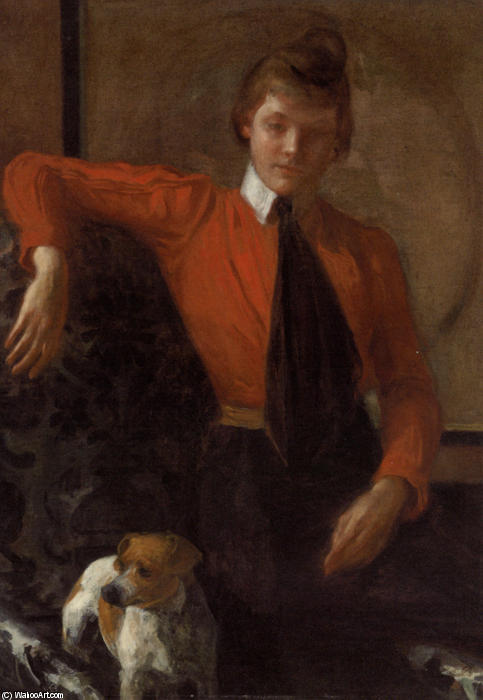 WikiOO.org - Encyclopedia of Fine Arts - Målning, konstverk Jacques-Emile Blanche - Portrait of Madeleine Daughter of General Chardonne