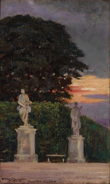 WikiOO.org - Encyclopedia of Fine Arts - Malba, Artwork James Carroll Beckwith - Corner of the Terrace, Versailles