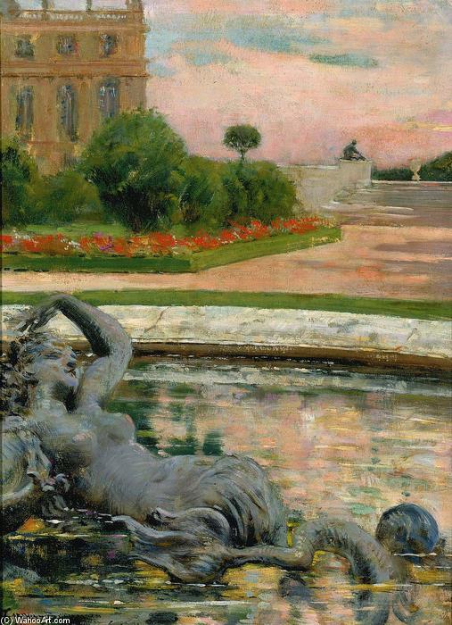 Wikioo.org - The Encyclopedia of Fine Arts - Painting, Artwork by James Carroll Beckwith - Parterre du Nord, Fontaine des Sirenes