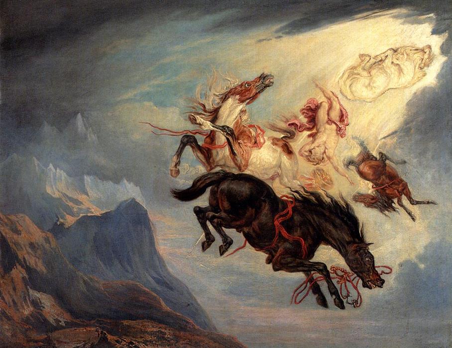 Wikioo.org - The Encyclopedia of Fine Arts - Painting, Artwork by James Ward - The Fall Of Phaeton