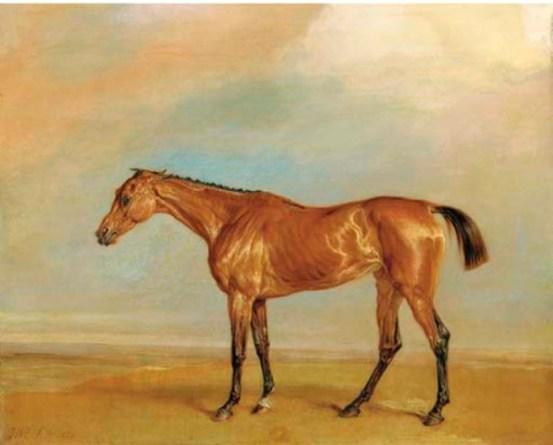 Wikioo.org - The Encyclopedia of Fine Arts - Painting, Artwork by James Ward - The Marquess of Exeter's Augusta, at Newmarket
