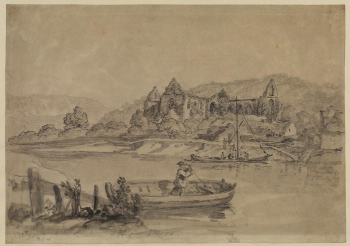 WikiOO.org - Εγκυκλοπαίδεια Καλών Τεχνών - Ζωγραφική, έργα τέχνης James Ward - View of Tintern Abbey
