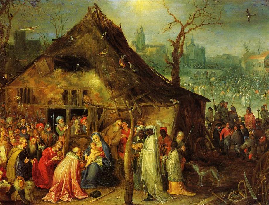 Wikioo.org – L'Enciclopedia delle Belle Arti - Pittura, Opere di Jan Brueghel The Elder - ladorazione of i magi 1