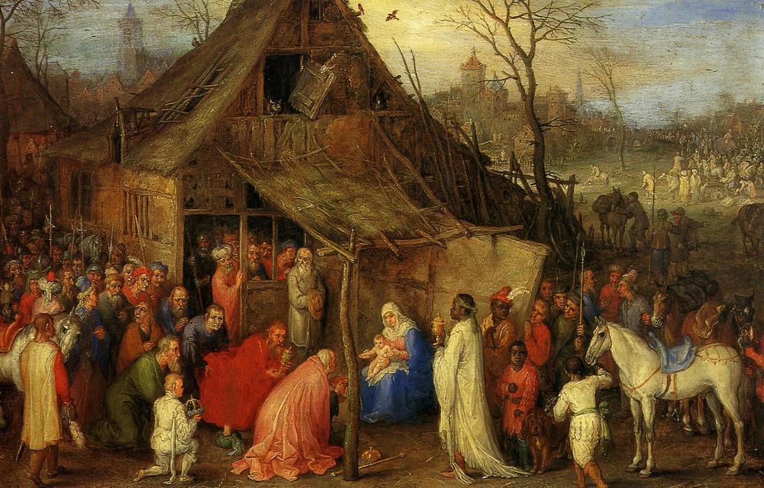 WikiOO.org - Encyclopedia of Fine Arts - Maalaus, taideteos Jan Brueghel The Elder - The Adoration of the Magi