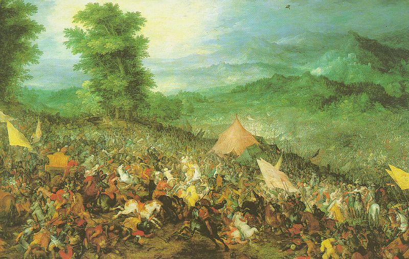 WikiOO.org - Encyclopedia of Fine Arts - Maľba, Artwork Jan Brueghel The Elder - The Battle of Issus