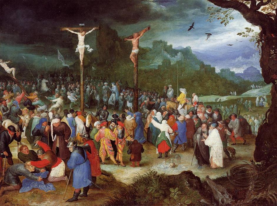 WikiOO.org - Encyclopedia of Fine Arts - Målning, konstverk Jan Brueghel The Elder - The Crucifixion