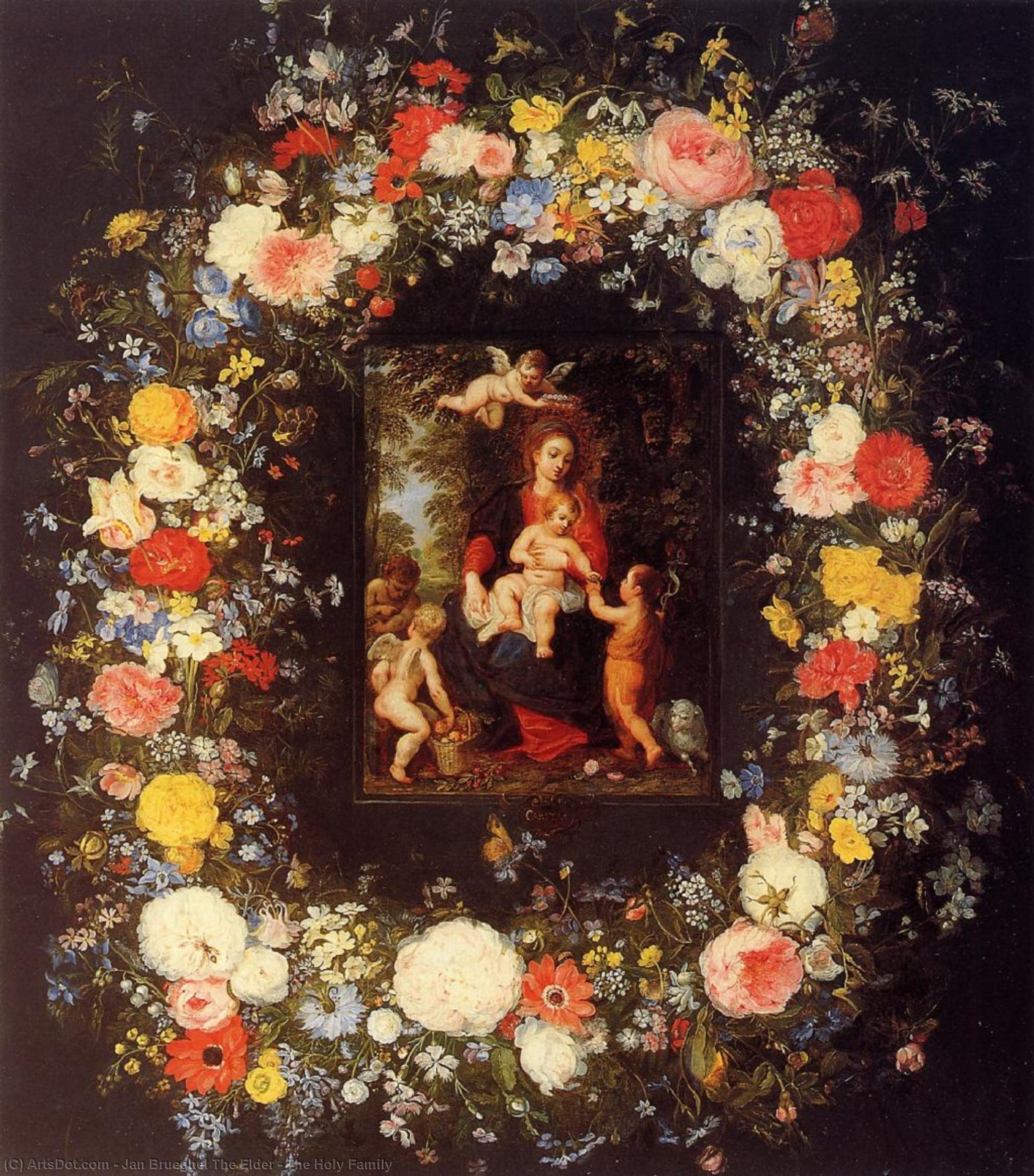 Wikioo.org - The Encyclopedia of Fine Arts - Painting, Artwork by Jan Brueghel The Elder - The Holy Family