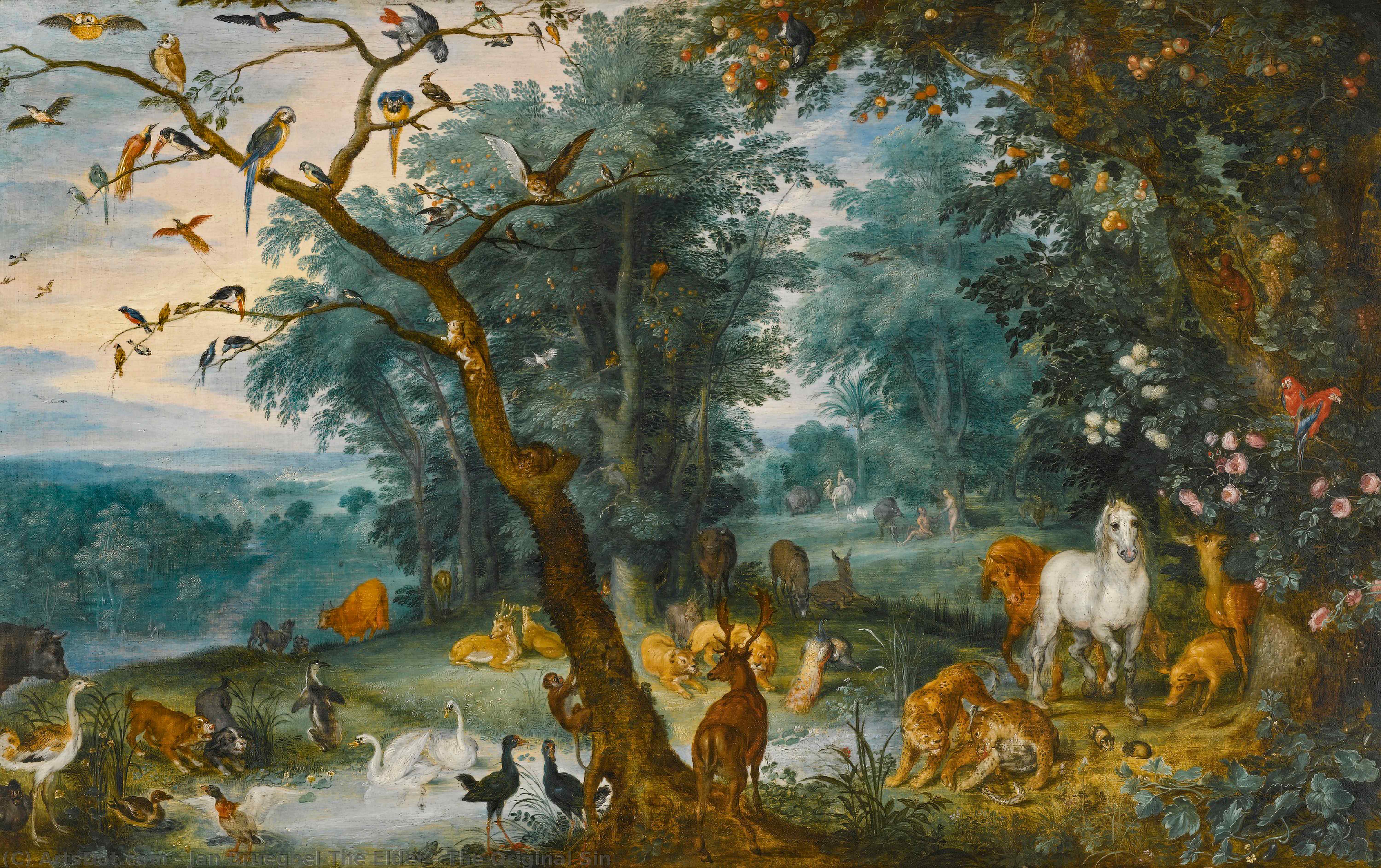 Wikioo.org - The Encyclopedia of Fine Arts - Painting, Artwork by Jan Brueghel The Elder - The Original Sin