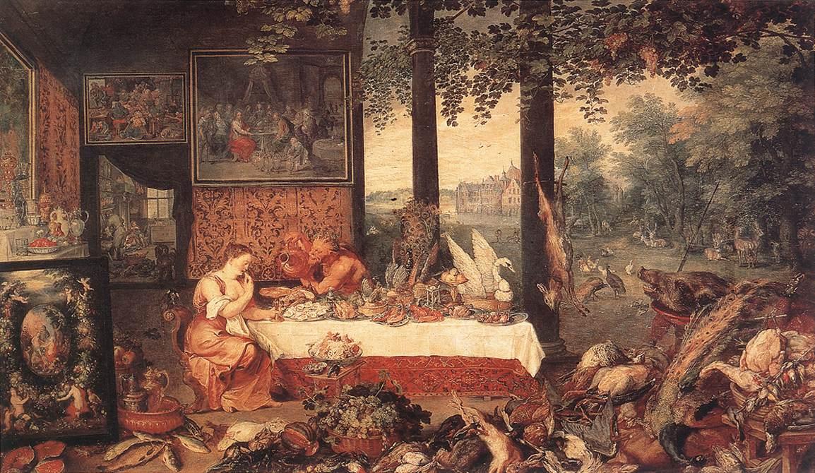 Wikioo.org - The Encyclopedia of Fine Arts - Painting, Artwork by Jan Brueghel The Elder - The Sense of Taste