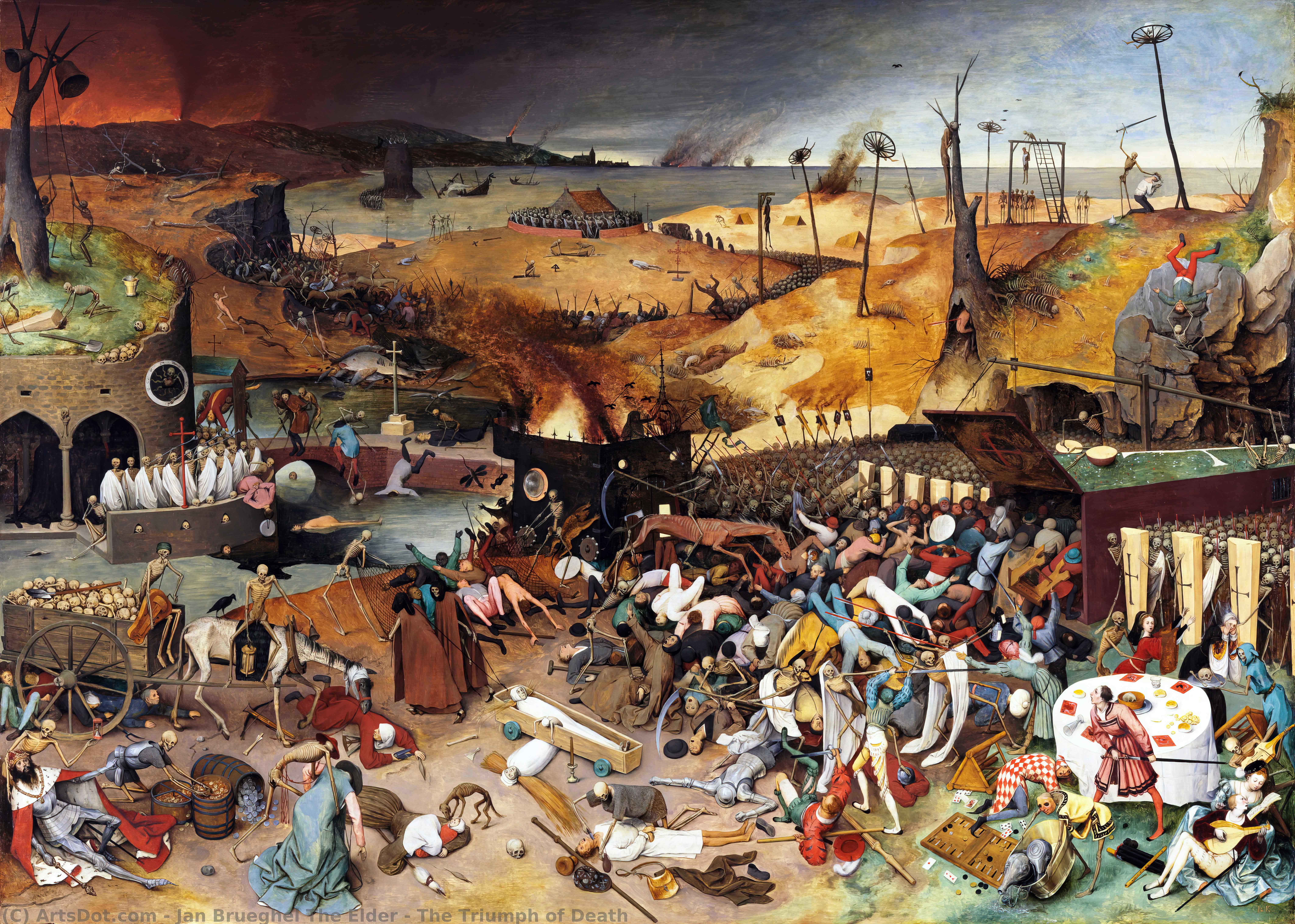 WikiOO.org - Güzel Sanatlar Ansiklopedisi - Resim, Resimler Jan Brueghel The Elder - The Triumph of Death