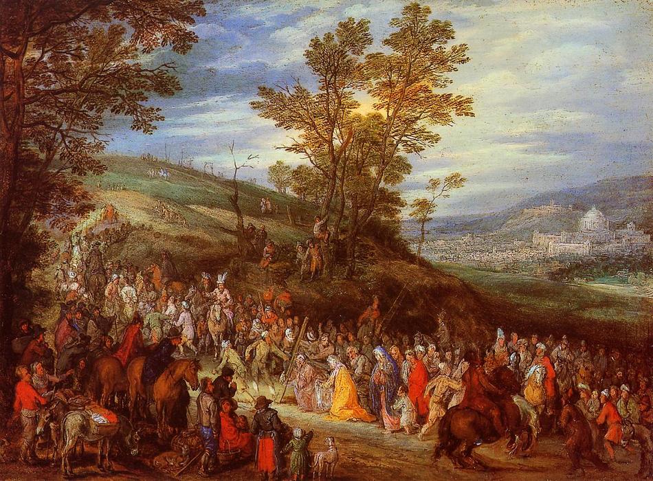 WikiOO.org - Encyclopedia of Fine Arts - Maľba, Artwork Jan Brueghel The Elder - The Way of the Cross