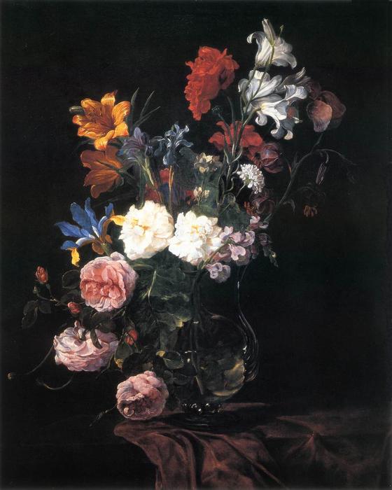 WikiOO.org – 美術百科全書 - 繪畫，作品 Jan Fyt (Joannes Fijt) - 鲜花的花瓶