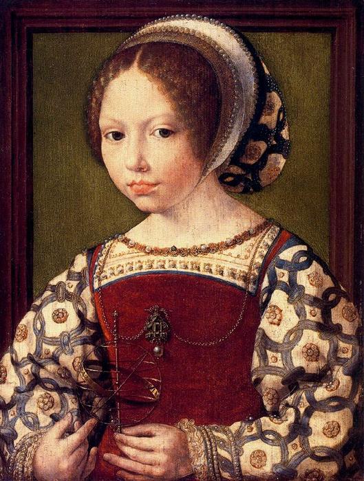 Wikioo.org - The Encyclopedia of Fine Arts - Painting, Artwork by Jan Gossaert (Mabuse) - A Little Girl