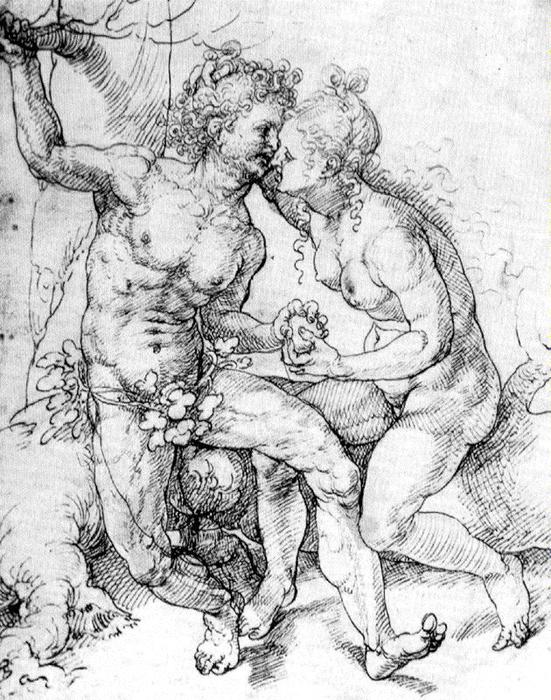 WikiOO.org - Encyclopedia of Fine Arts - Maleri, Artwork Jan Gossaert (Mabuse) - Adam and Eve 4