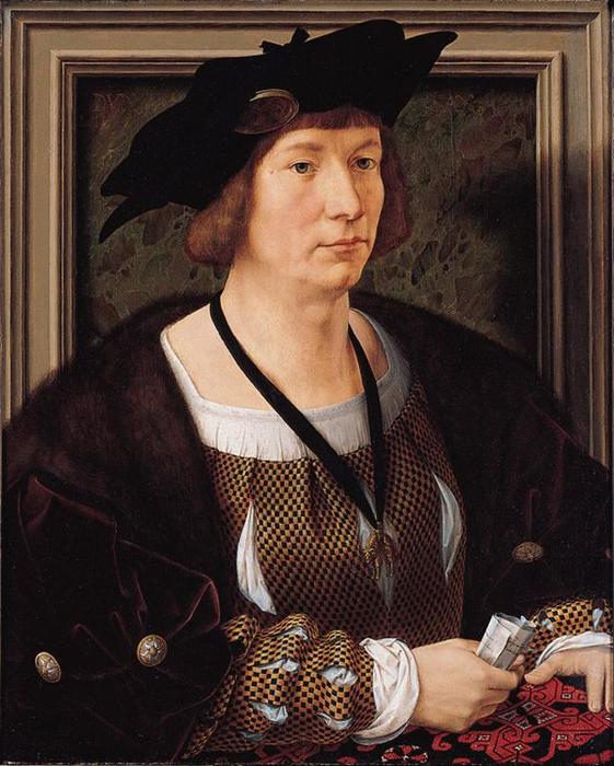 Wikioo.org - The Encyclopedia of Fine Arts - Painting, Artwork by Jan Gossaert (Mabuse) - Henry III. Count of Nassau-Breda