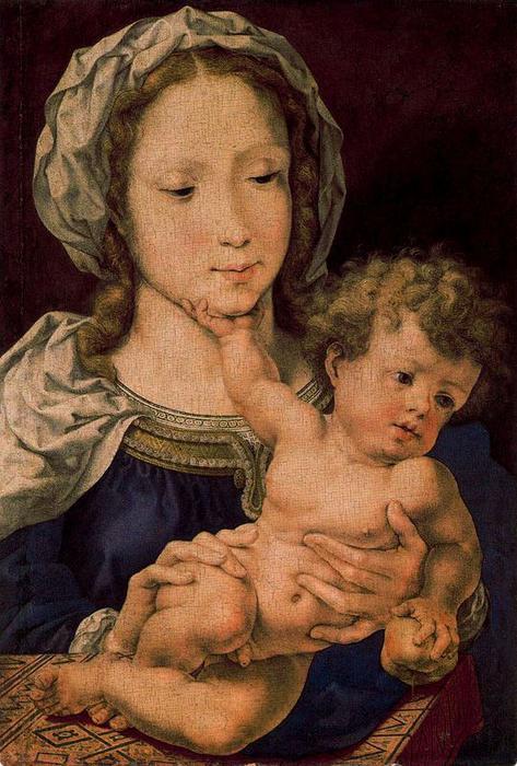 Wikioo.org - The Encyclopedia of Fine Arts - Painting, Artwork by Jan Gossaert (Mabuse) - Virgin and Child 2