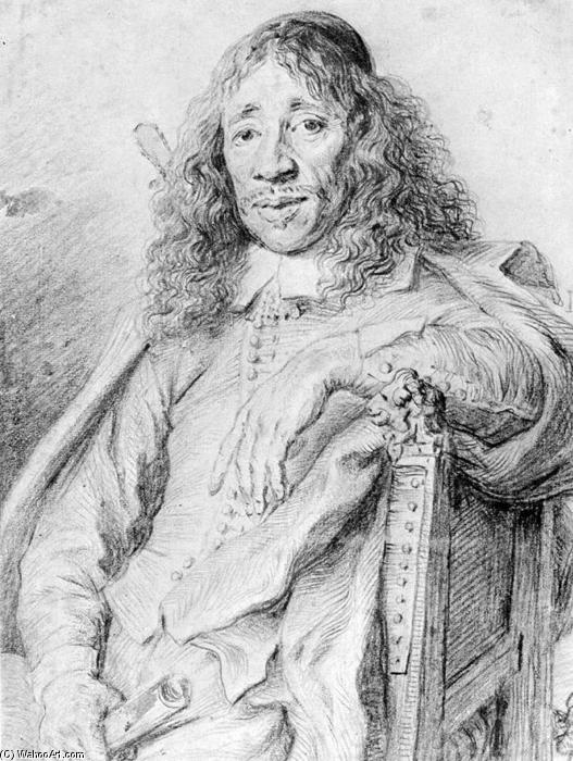 WikiOO.org - Encyclopedia of Fine Arts - Lukisan, Artwork Jan Andrea Lievens - Portrait of Poet Jan Vos