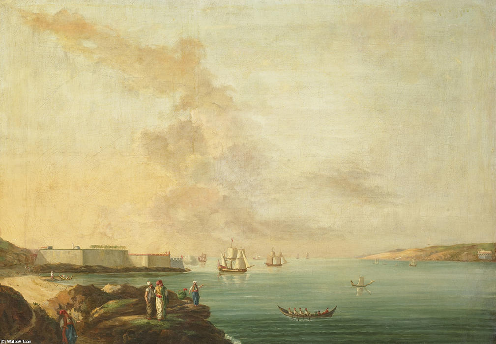 WikiOO.org - 백과 사전 - 회화, 삽화 Jan Steen - View of the Dardanelles