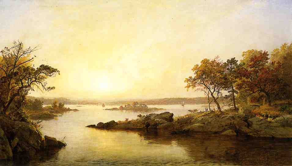 Wikioo.org - The Encyclopedia of Fine Arts - Painting, Artwork by Jasper Francis Cropsey - Afternoon at Greenwood Lake