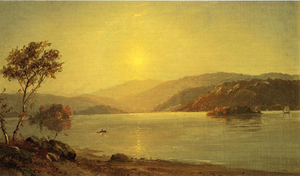 Wikioo.org - The Encyclopedia of Fine Arts - Painting, Artwork by Jasper Francis Cropsey - Autumn by the Lake 1