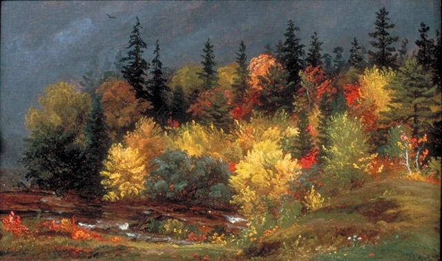 Wikioo.org - สารานุกรมวิจิตรศิลป์ - จิตรกรรม Jasper Francis Cropsey - Autumn Foliage