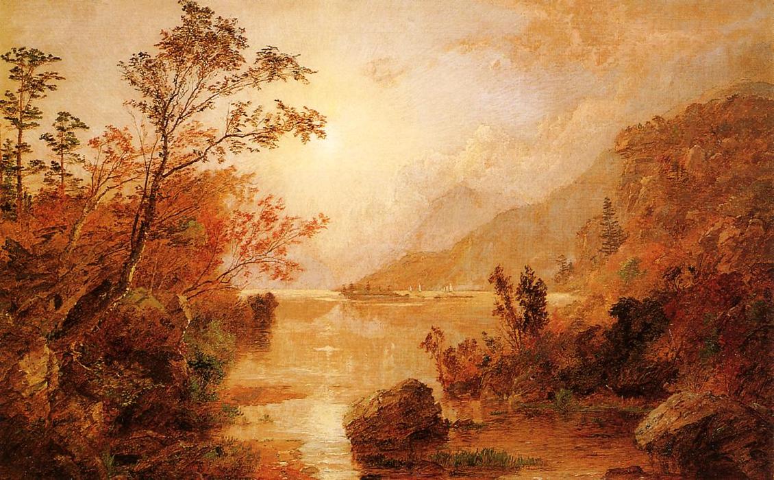 Wikioo.org - The Encyclopedia of Fine Arts - Painting, Artwork by Jasper Francis Cropsey - Autumn in the Highlands of the Hudson