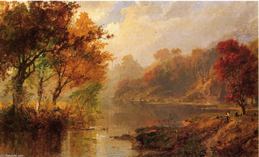 Wikioo.org - The Encyclopedia of Fine Arts - Painting, Artwork by Jasper Francis Cropsey - Autumn Landscape 1