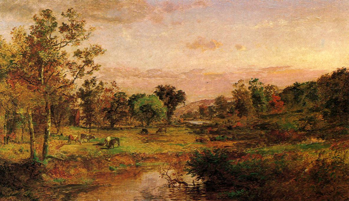 Wikioo.org - The Encyclopedia of Fine Arts - Painting, Artwork by Jasper Francis Cropsey - Autumn Pastoral