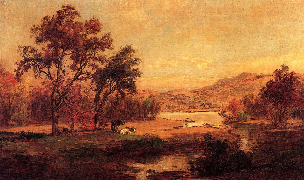 WikiOO.org - Encyclopedia of Fine Arts - Maľba, Artwork Jasper Francis Cropsey - By the Lake