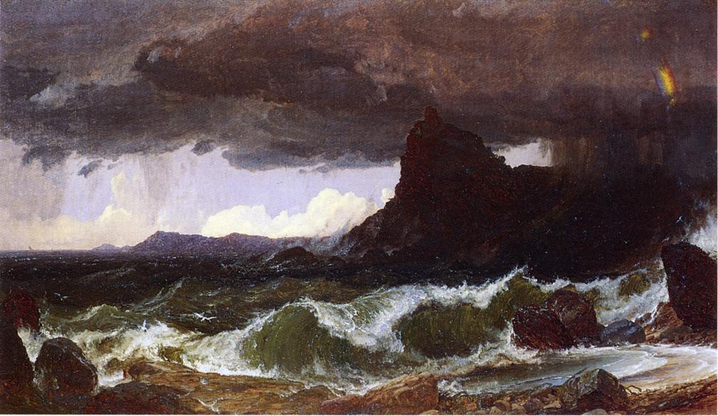 WikiOO.org - Encyclopedia of Fine Arts - Maľba, Artwork Jasper Francis Cropsey - Coast of Dorset