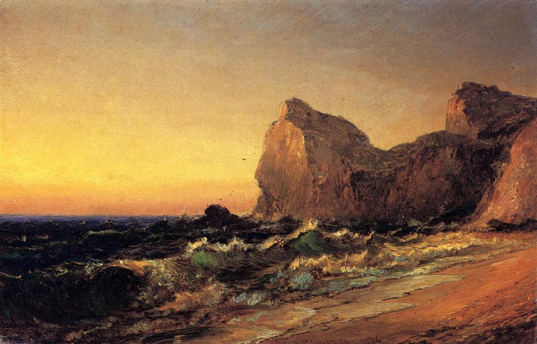 Wikioo.org - The Encyclopedia of Fine Arts - Painting, Artwork by Jasper Francis Cropsey - Coastal Scene