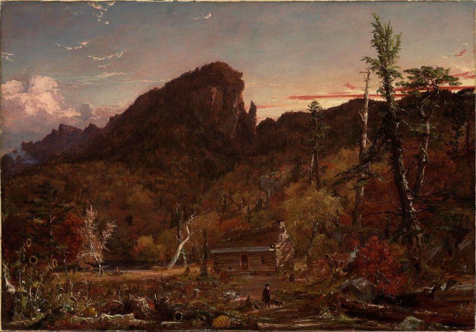 WikiOO.org - Енциклопедія образотворчого мистецтва - Живопис, Картини
 Jasper Francis Cropsey - Eagle Cliff, New Hampshire