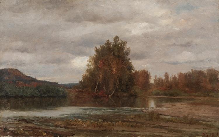 Wikioo.org - The Encyclopedia of Fine Arts - Painting, Artwork by Jasper Francis Cropsey - Gray Day on the Esopus