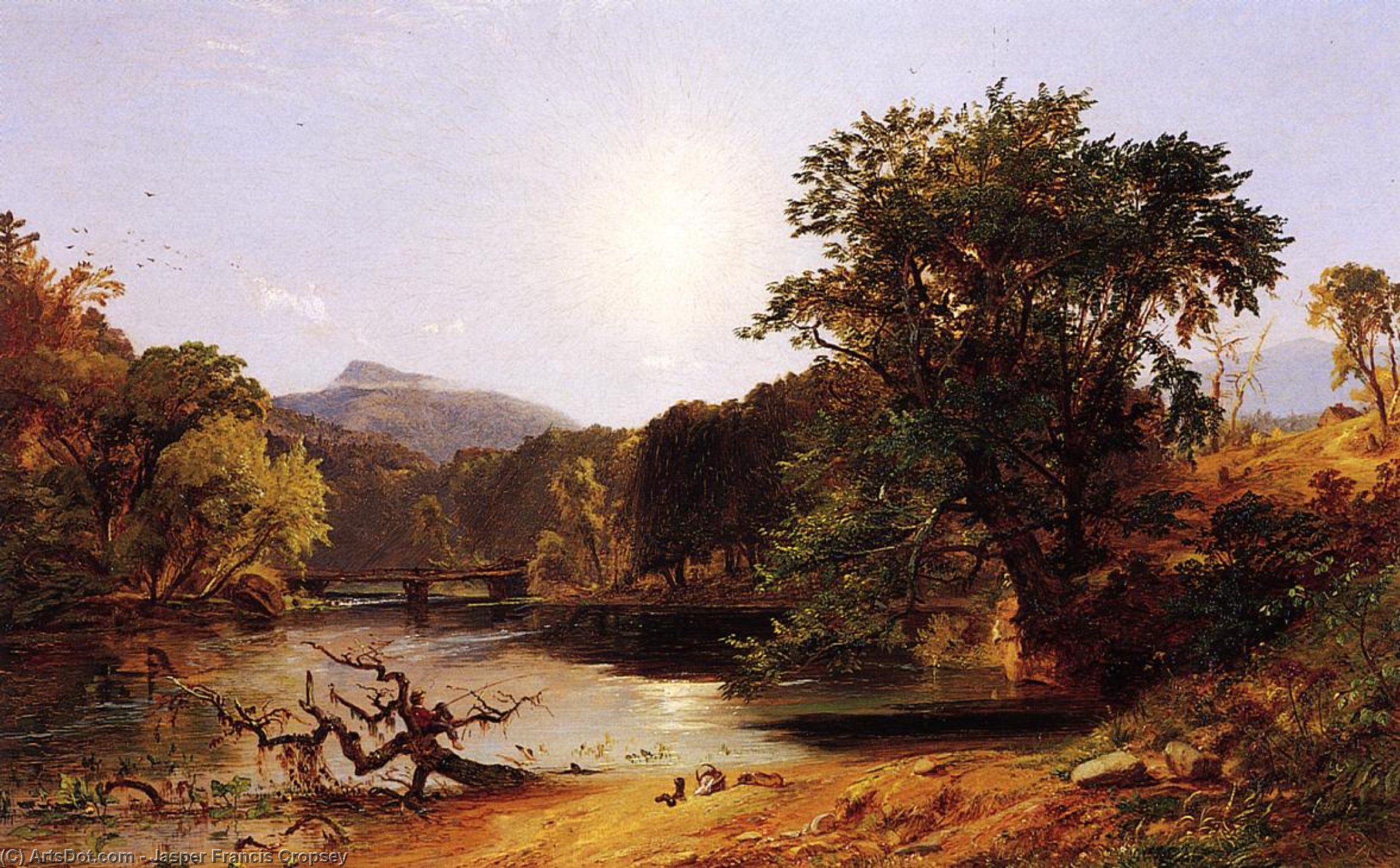 Wikioo.org - The Encyclopedia of Fine Arts - Painting, Artwork by Jasper Francis Cropsey - In the White Mountains