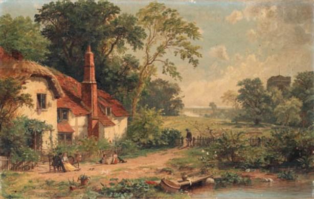 WikiOO.org - Εγκυκλοπαίδεια Καλών Τεχνών - Ζωγραφική, έργα τέχνης Jasper Francis Cropsey - Spring in England