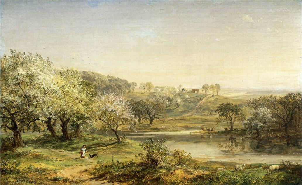 Wikioo.org - The Encyclopedia of Fine Arts - Painting, Artwork by Jasper Francis Cropsey - Spring, Chenango Valley