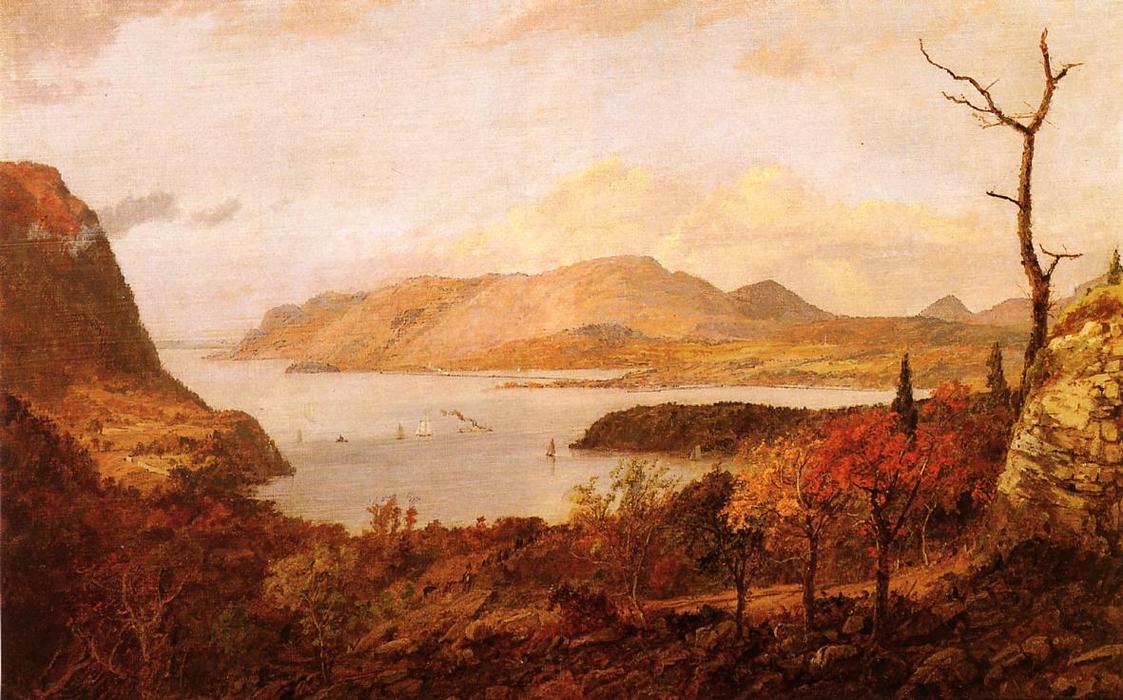 Wikioo.org - The Encyclopedia of Fine Arts - Painting, Artwork by Jasper Francis Cropsey - The Hudson River from Fort Putnam, near West Point