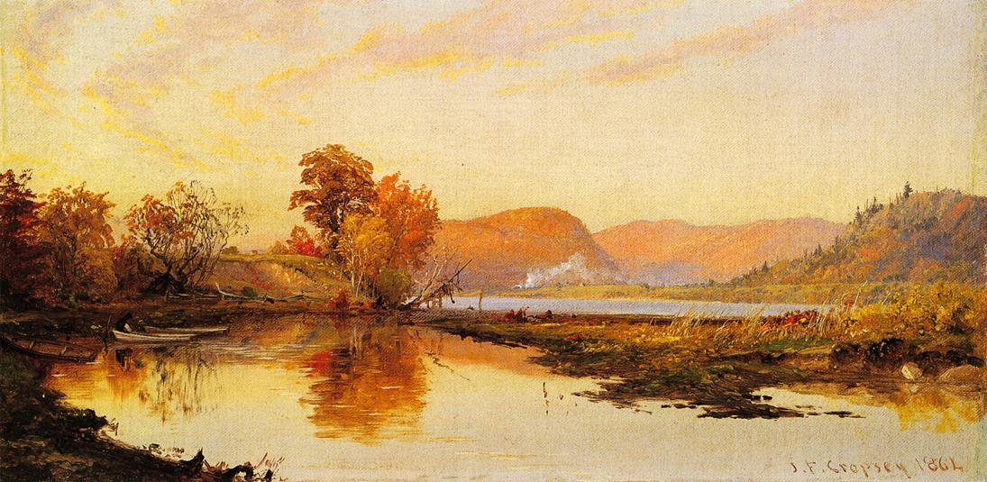 WikiOO.org - Encyclopedia of Fine Arts - Malba, Artwork Jasper Francis Cropsey - The Lake
