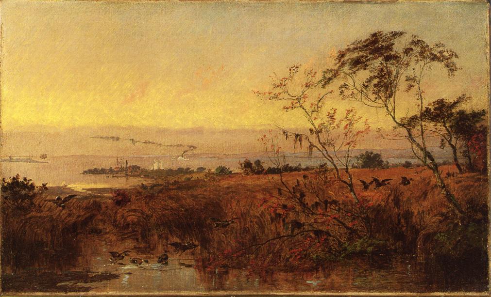 Wikioo.org - The Encyclopedia of Fine Arts - Painting, Artwork by Jasper Francis Cropsey - View on the Chesapeake Bay