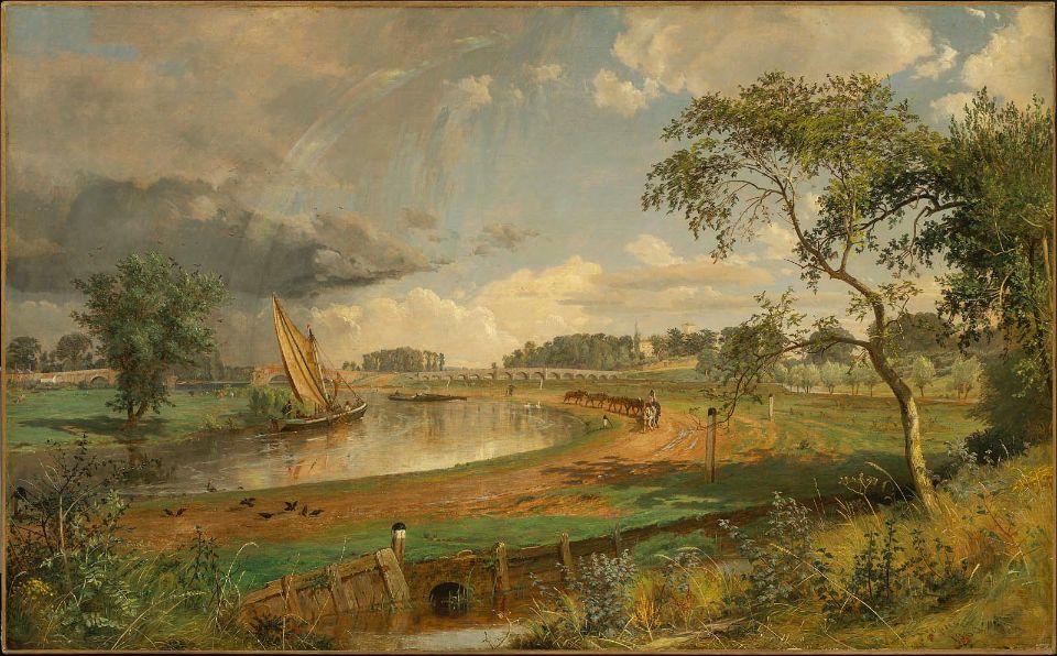 Wikioo.org - The Encyclopedia of Fine Arts - Painting, Artwork by Jasper Francis Cropsey - Walton-on-Thames