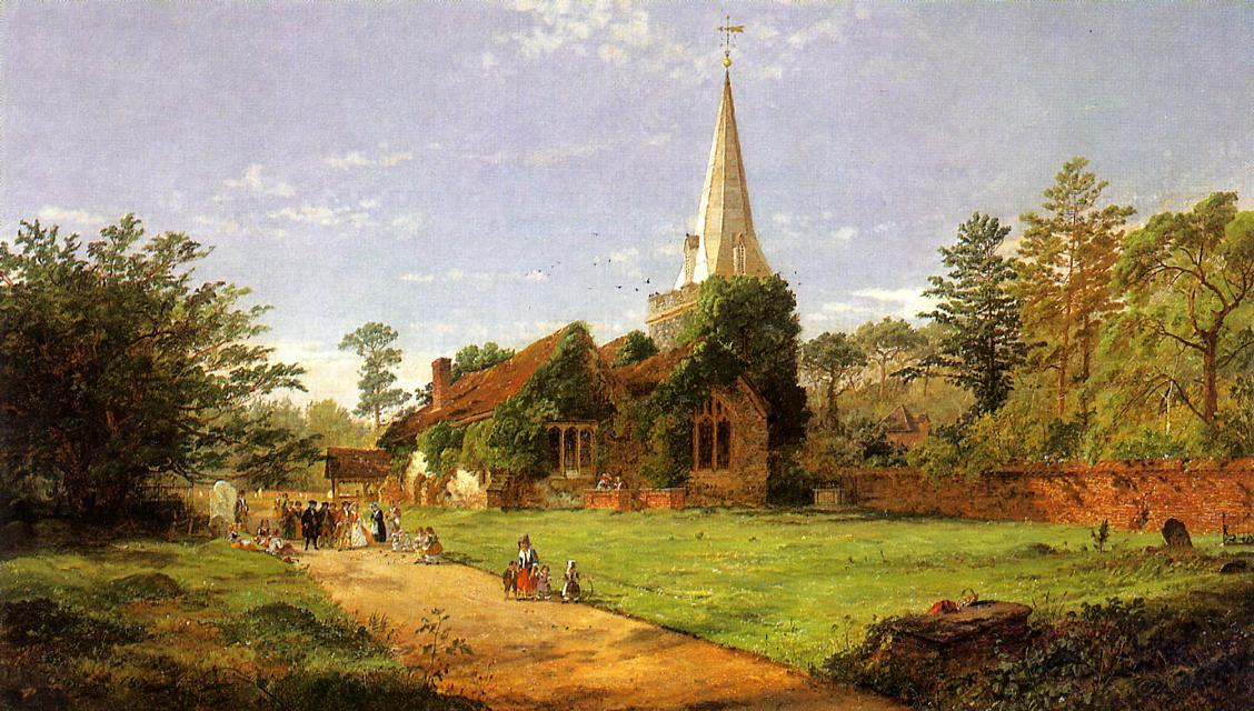 Wikioo.org - The Encyclopedia of Fine Arts - Painting, Artwork by Jasper Francis Cropsey - William Penn's Wedding