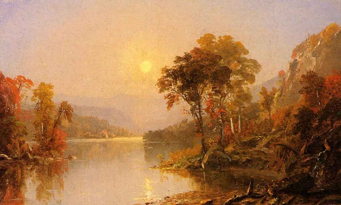 Wikioo.org - The Encyclopedia of Fine Arts - Painting, Artwork by Jasper Francis Cropsey - Winding River