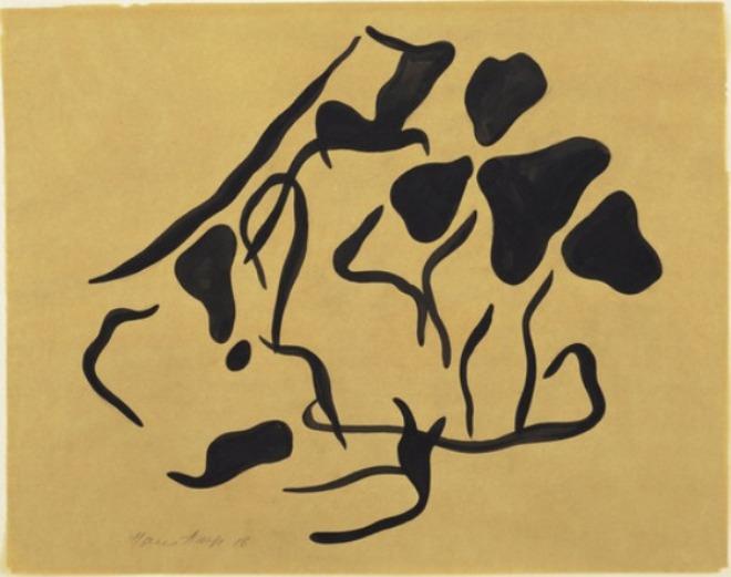 Wikioo.org - The Encyclopedia of Fine Arts - Painting, Artwork by Jean (Hans) Arp - Automatic Drawing