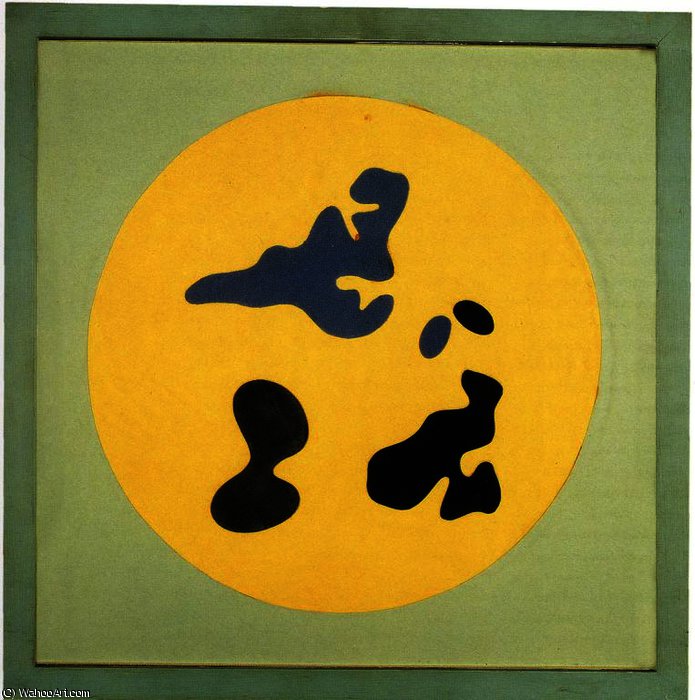 Wikioo.org - สารานุกรมวิจิตรศิลป์ - จิตรกรรม Jean (Hans) Arp - Composition in a Circle