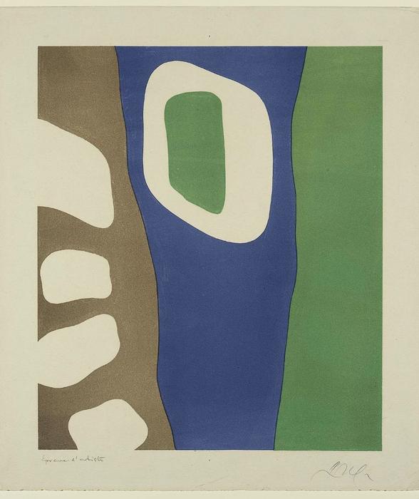 Wikioo.org - The Encyclopedia of Fine Arts - Painting, Artwork by Jean (Hans) Arp - Wings of the Forest